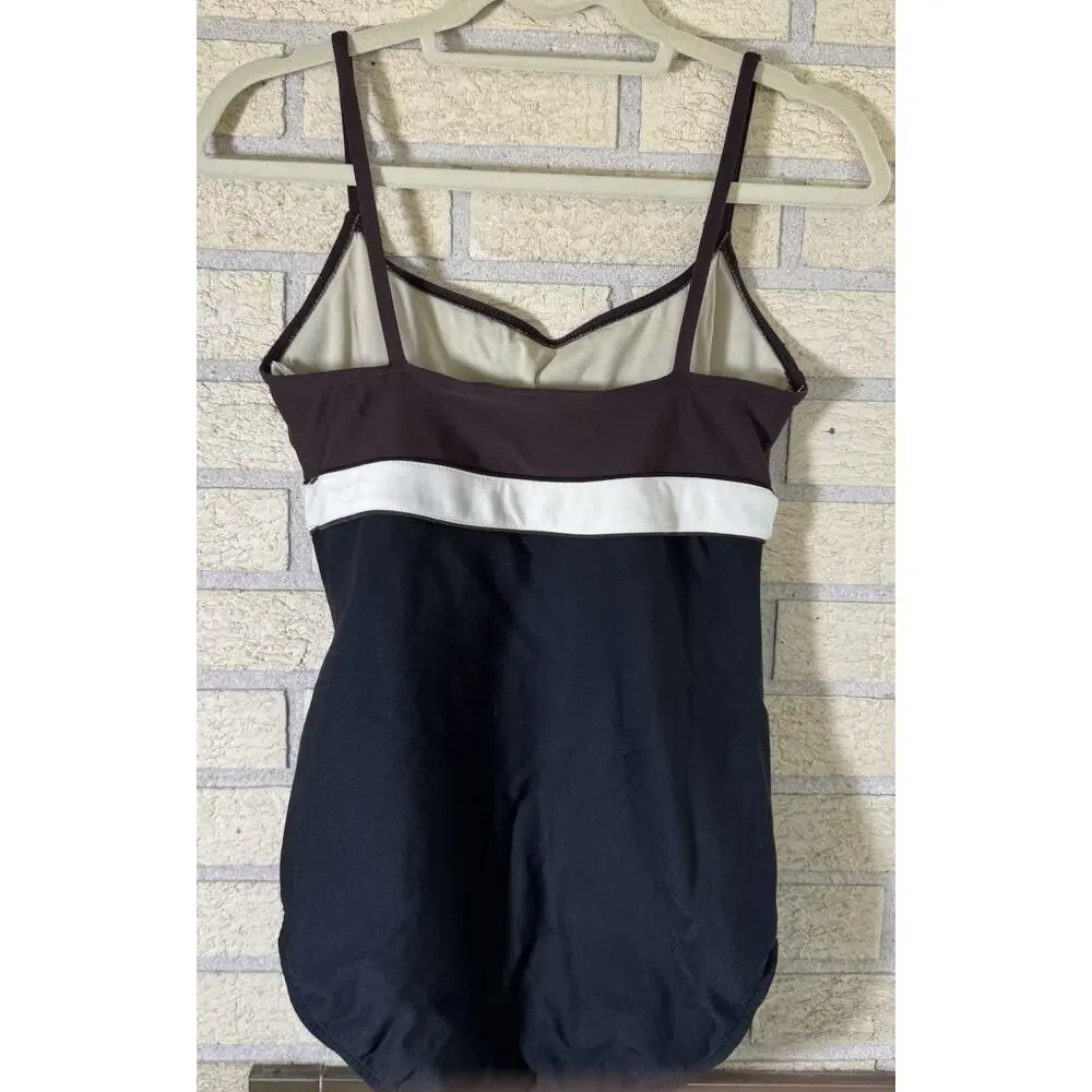 Vintage Adrienne Vittadini Swim - Size 14 Swimsuit. Colorblock.